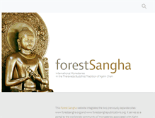 Tablet Screenshot of forestsangha.org